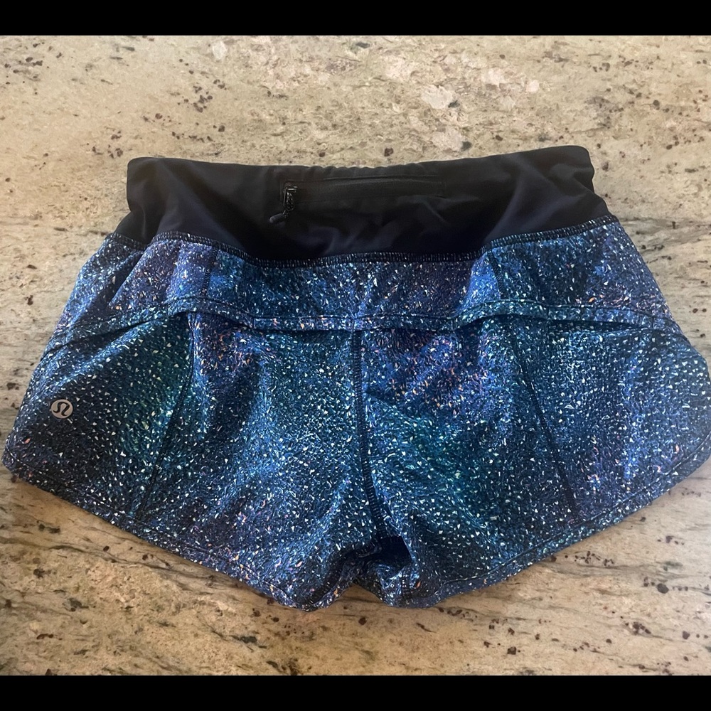 Multicolor Lululemon Speed Shorts